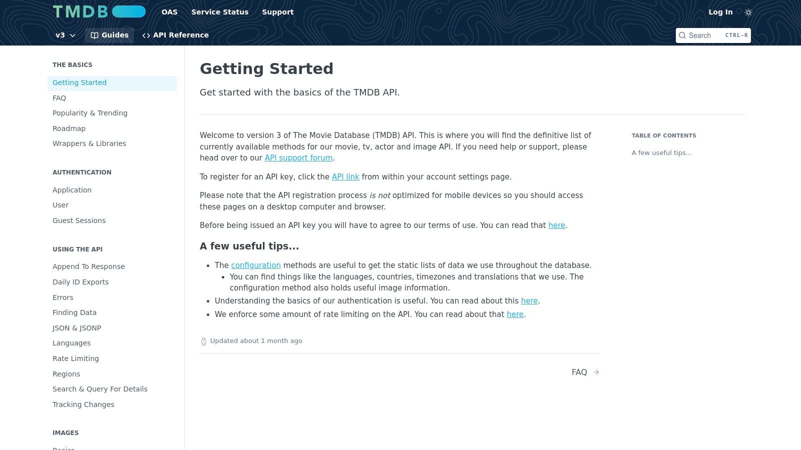 TMDB (The Movie Database) API