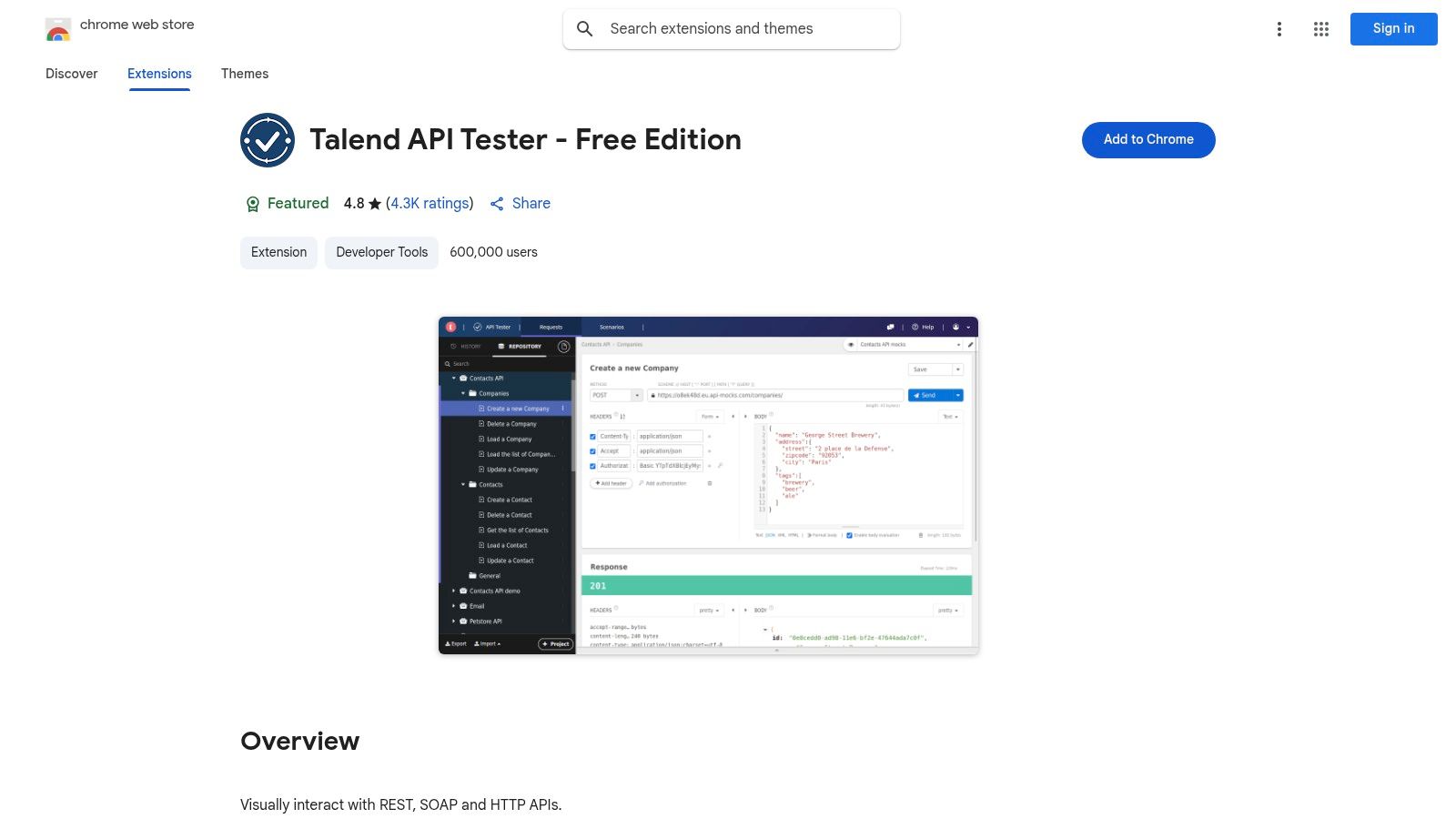 Talend API Tester – Free Edition and Talend Cloud API Tester