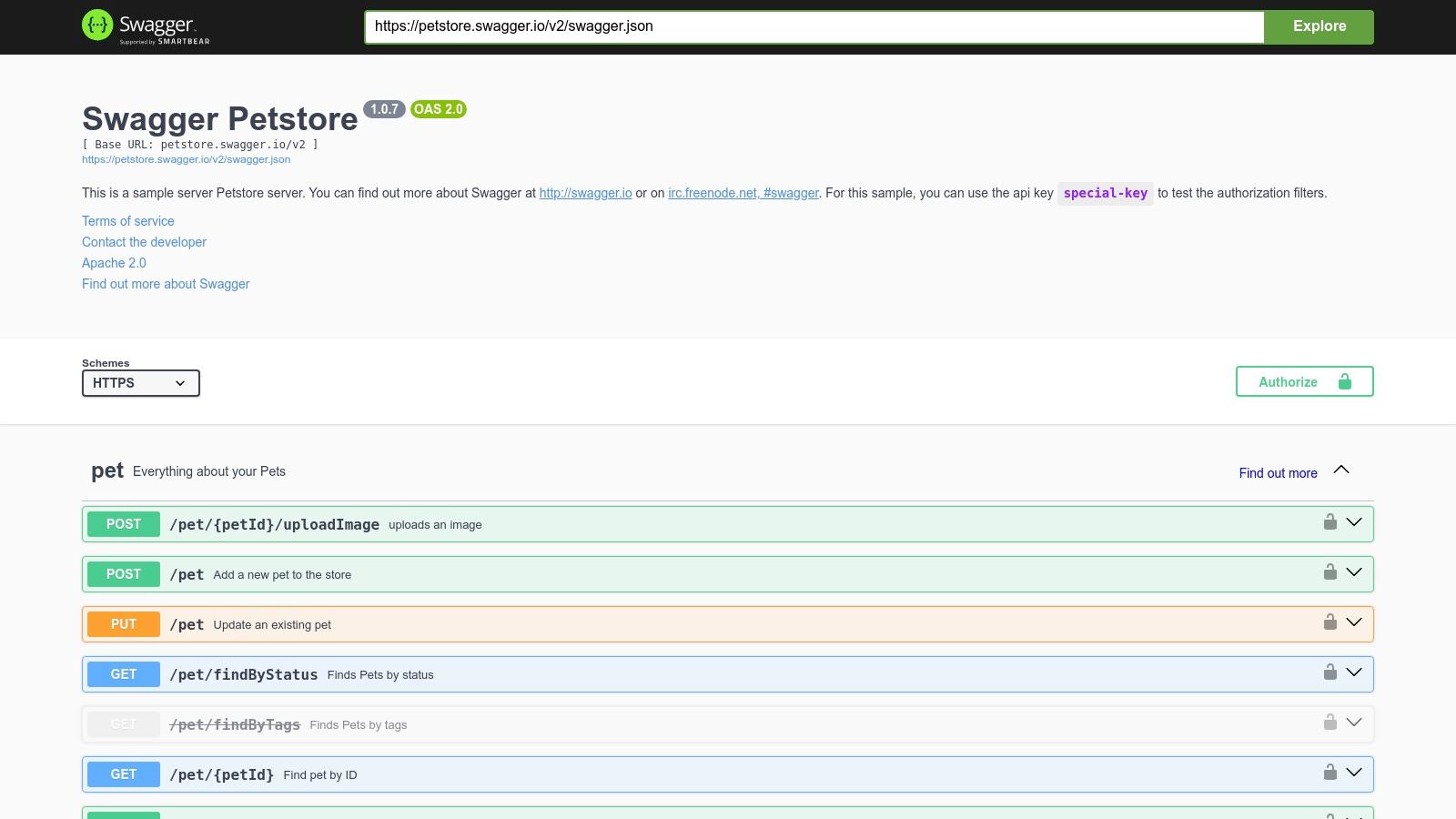 Swagger Petstore (OpenAPI example)