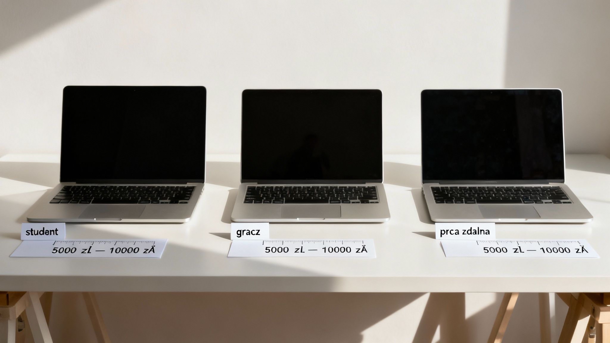 Osoba pracująca na laptopie w jasnym pomieszczeniu.