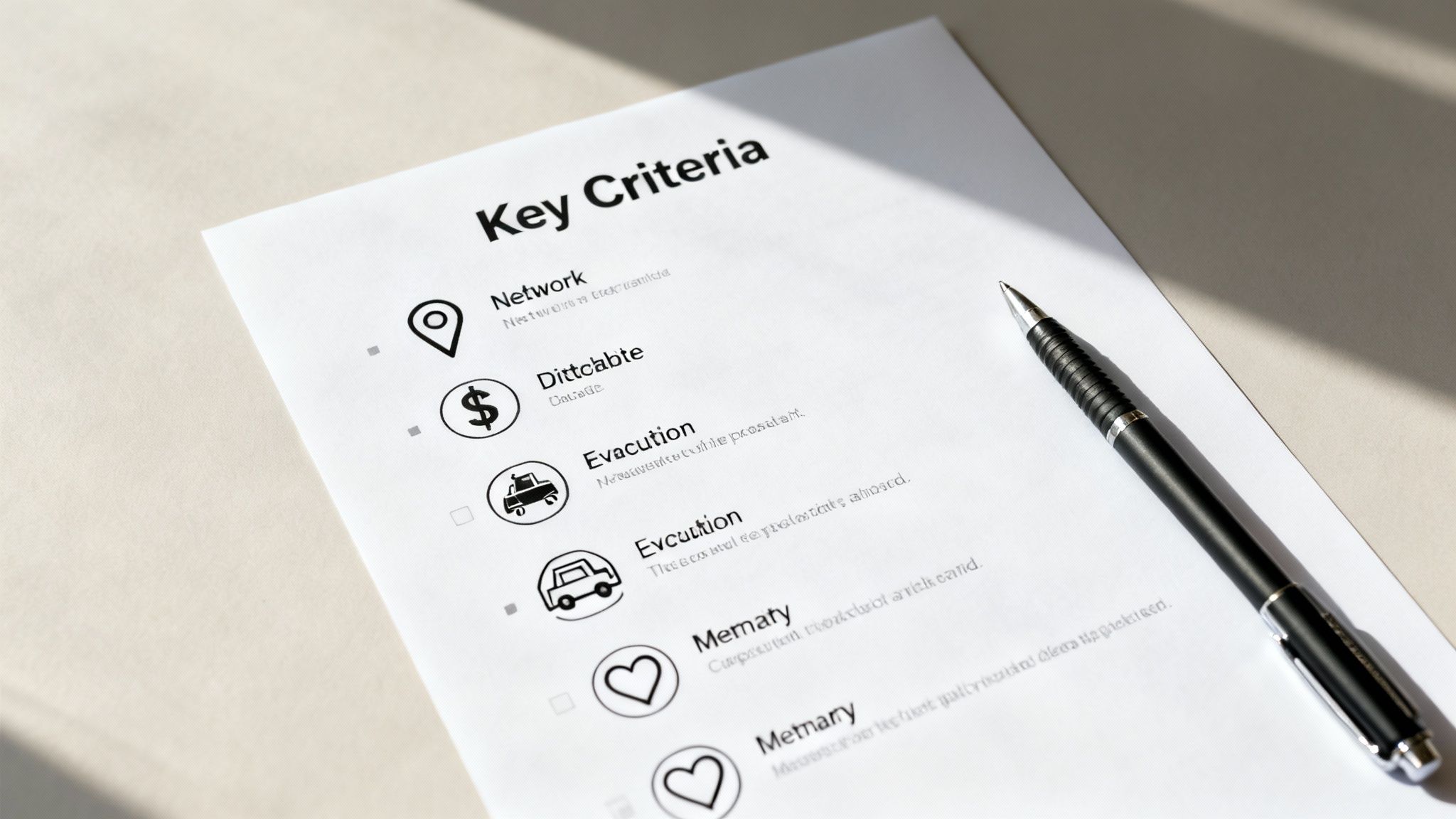 Global Criteria Visual