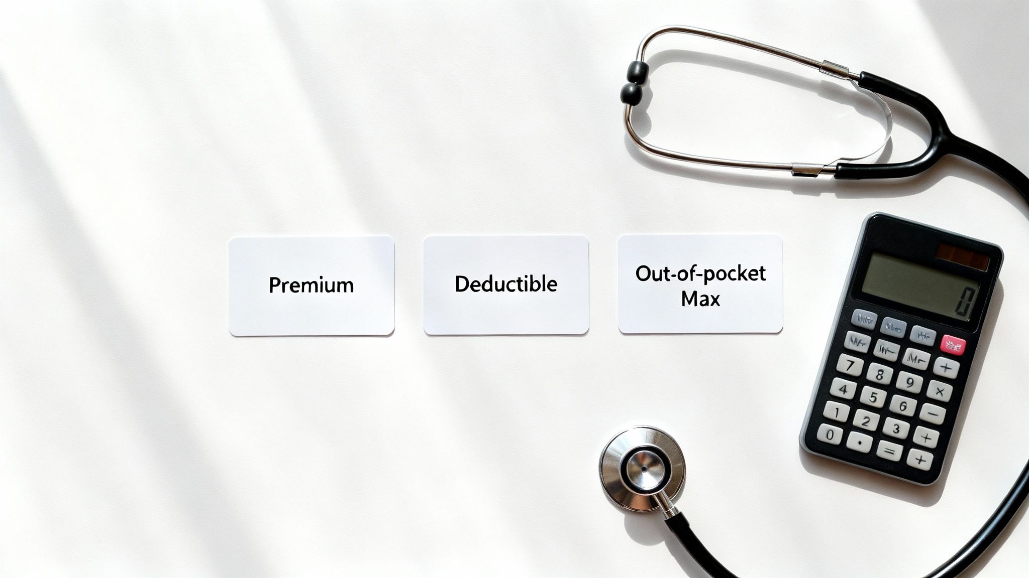 A visual representation of healthcare cost components like puzzle pieces.