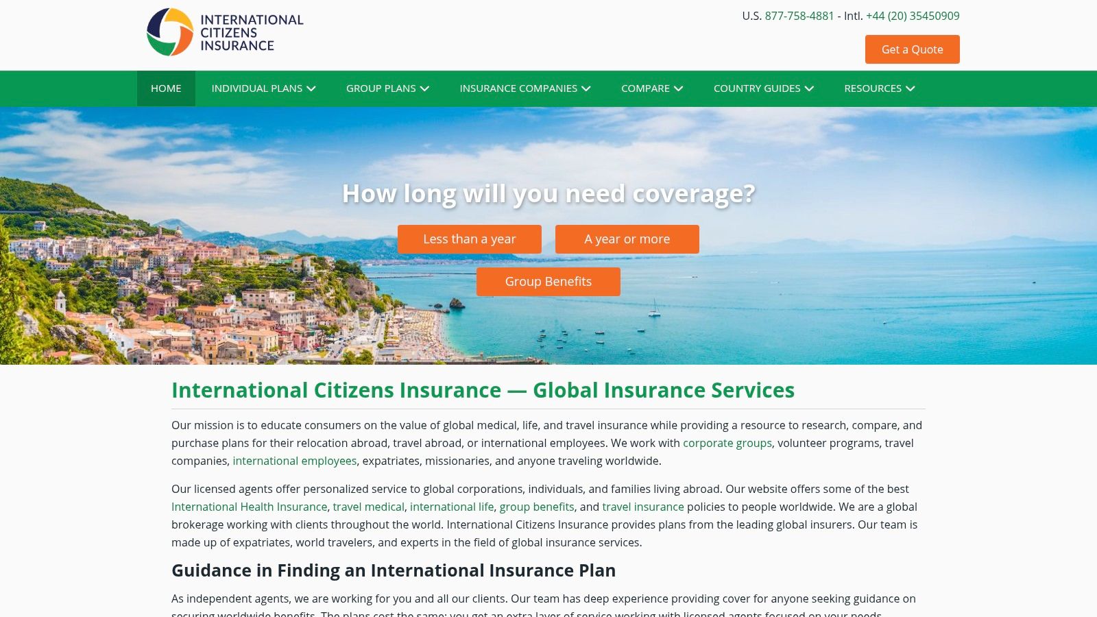 International Citizens Insurance (InternationalInsurance.com)