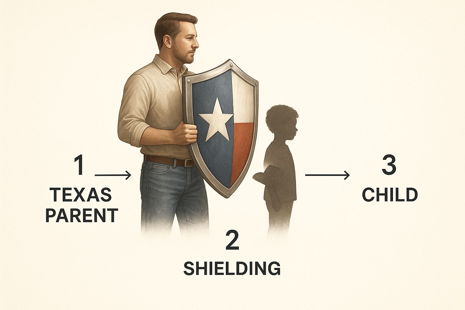 Infographic about texas parental rights