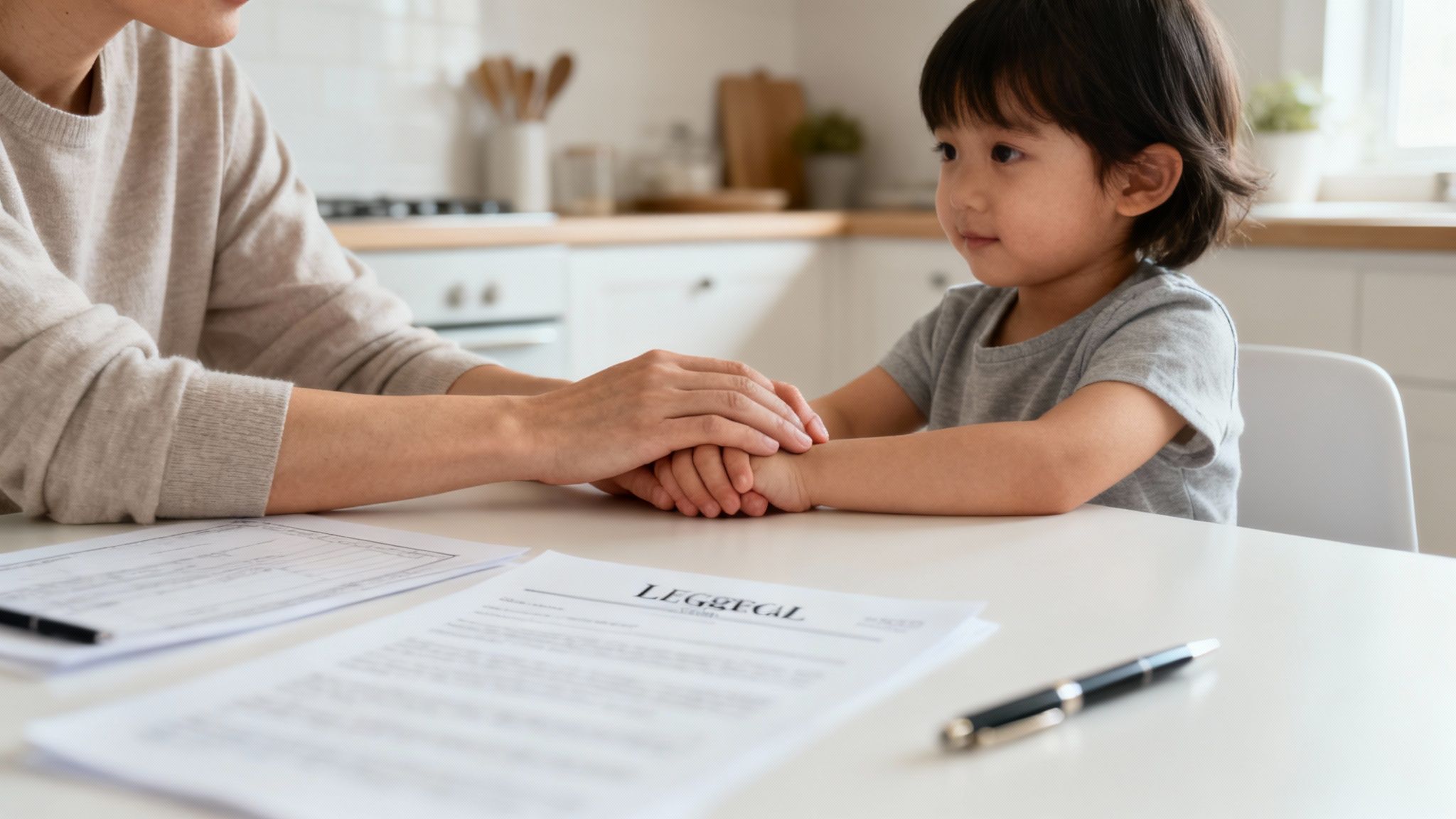 A judge's gavel and a family law book, symbolizing the legal process of a Texas custody case.