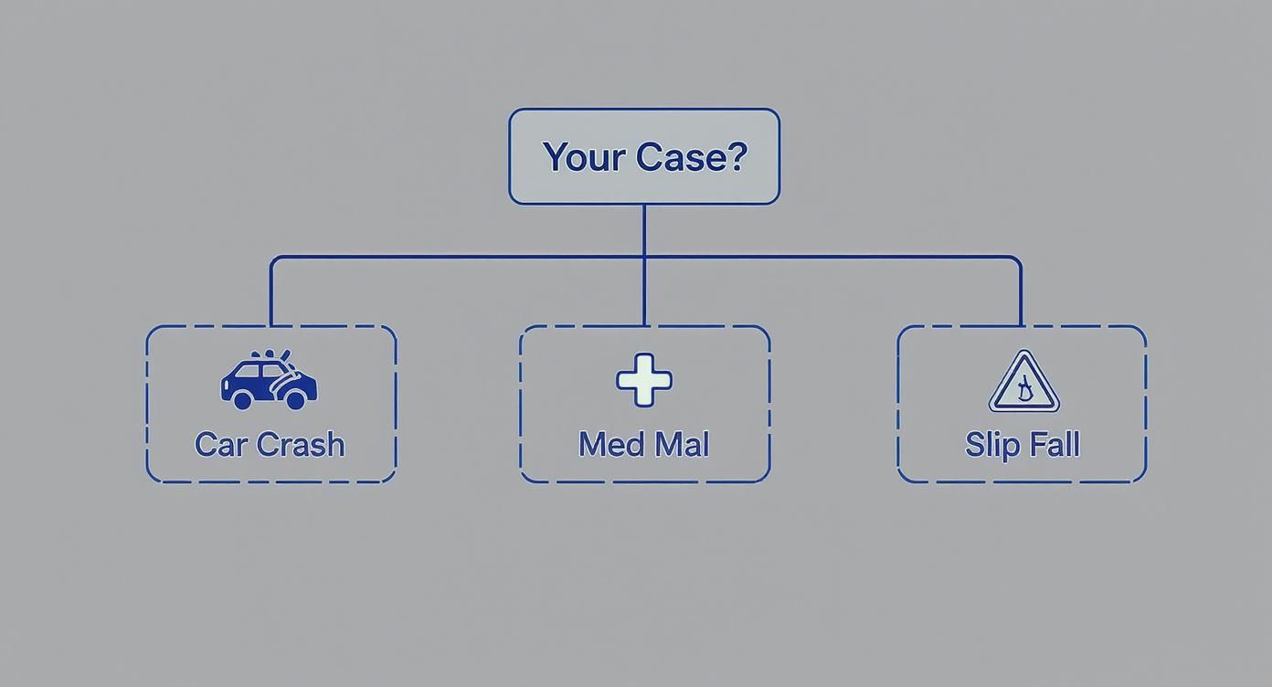 Infographic about how to choose a personal injury lawyer
