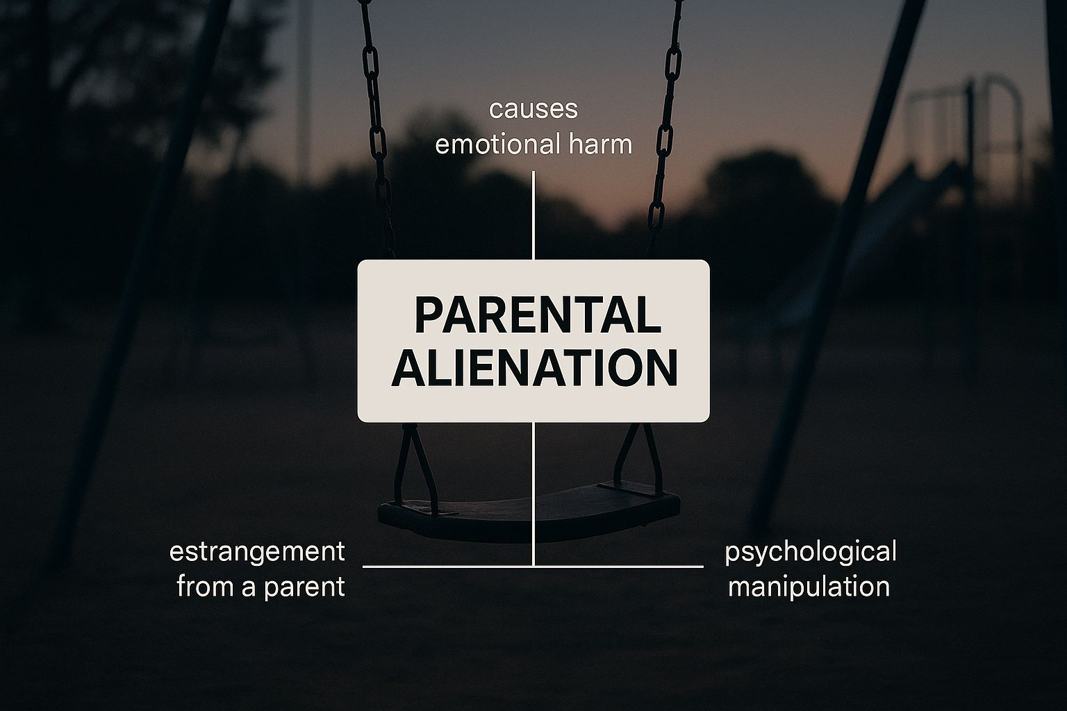 Infographic about parental alienation syndrome