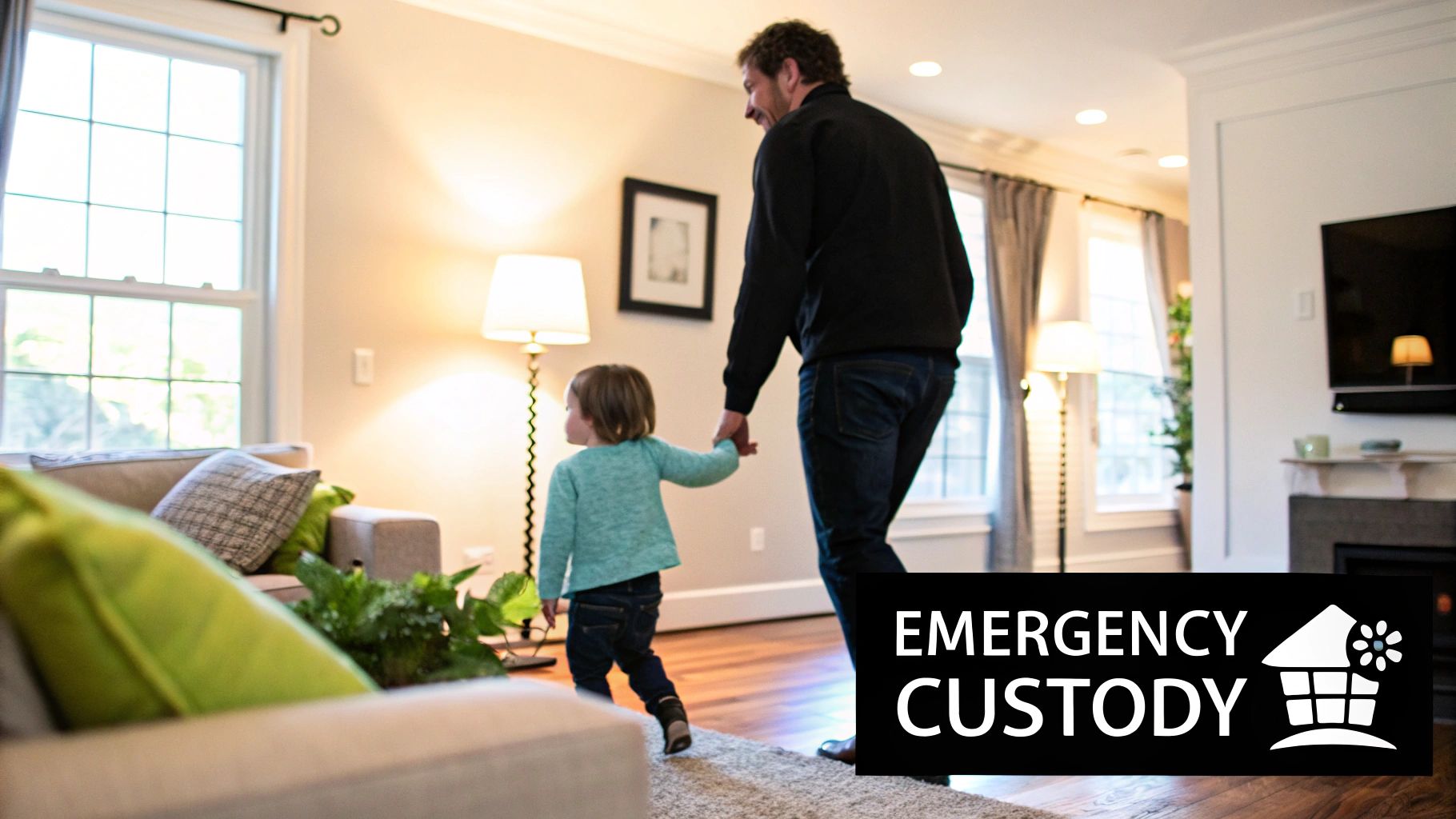 A judge's gavel resting on a law book, symbolizing the legal process of obtaining an emergency custody order.
