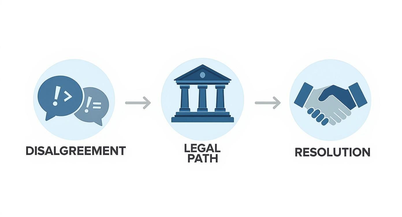 Infographic about contested divorce in texas