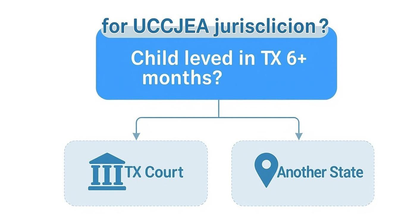 Infographic about child custody across state lines