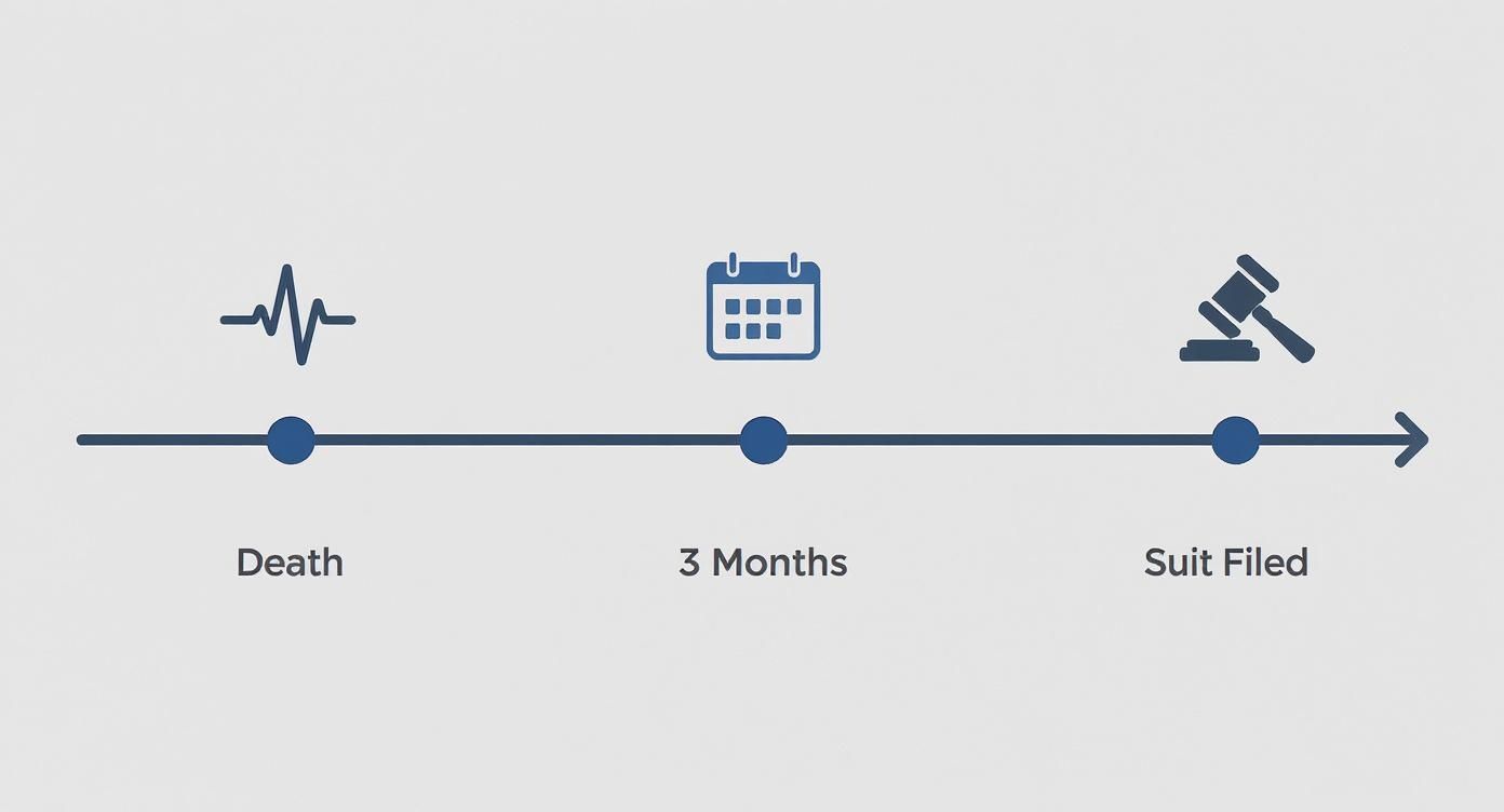 Infographic about wrongful death statute of limitations texas