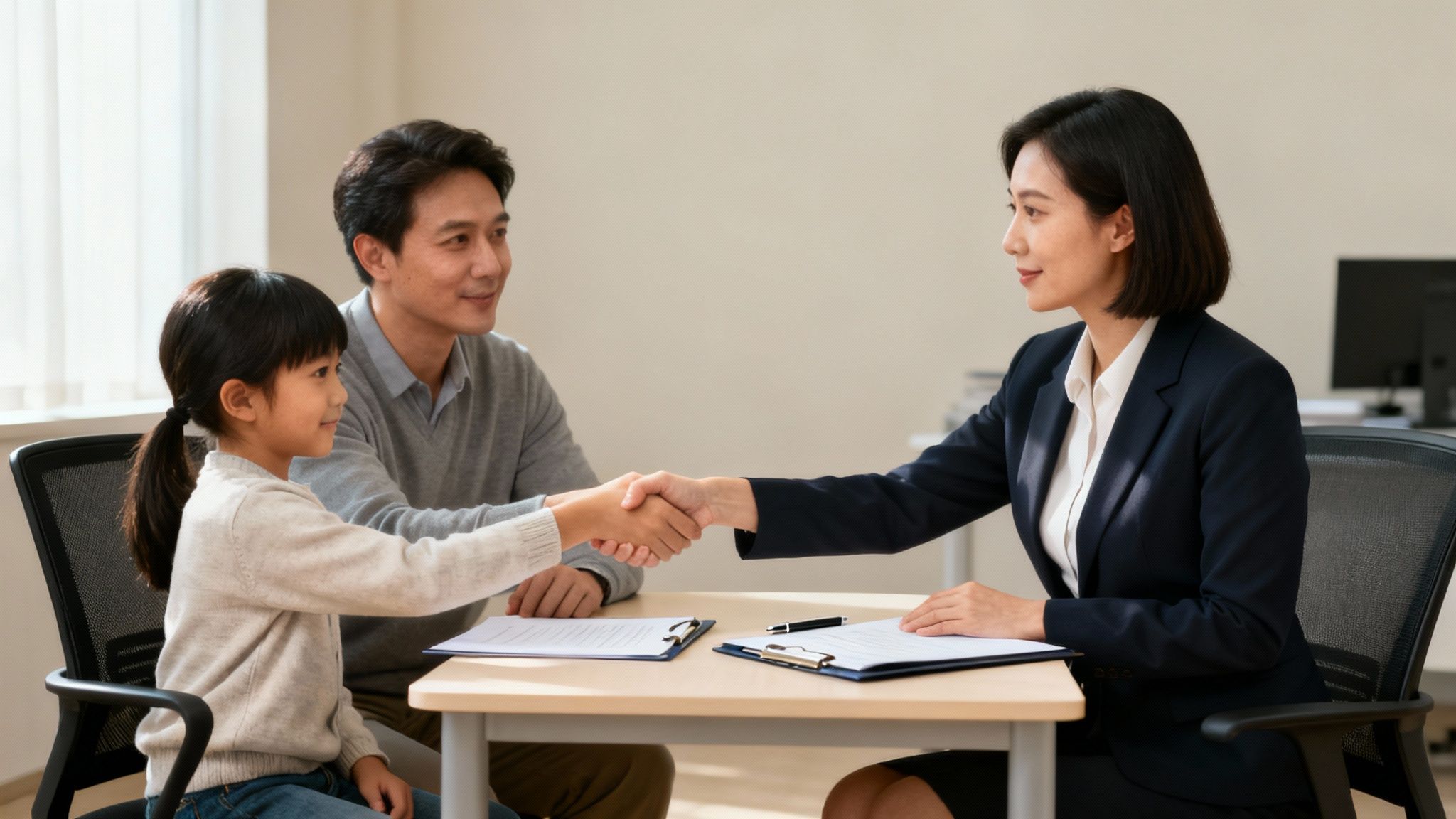 A parent and child's hands clasped together, symbolizing their unbreakable bond.