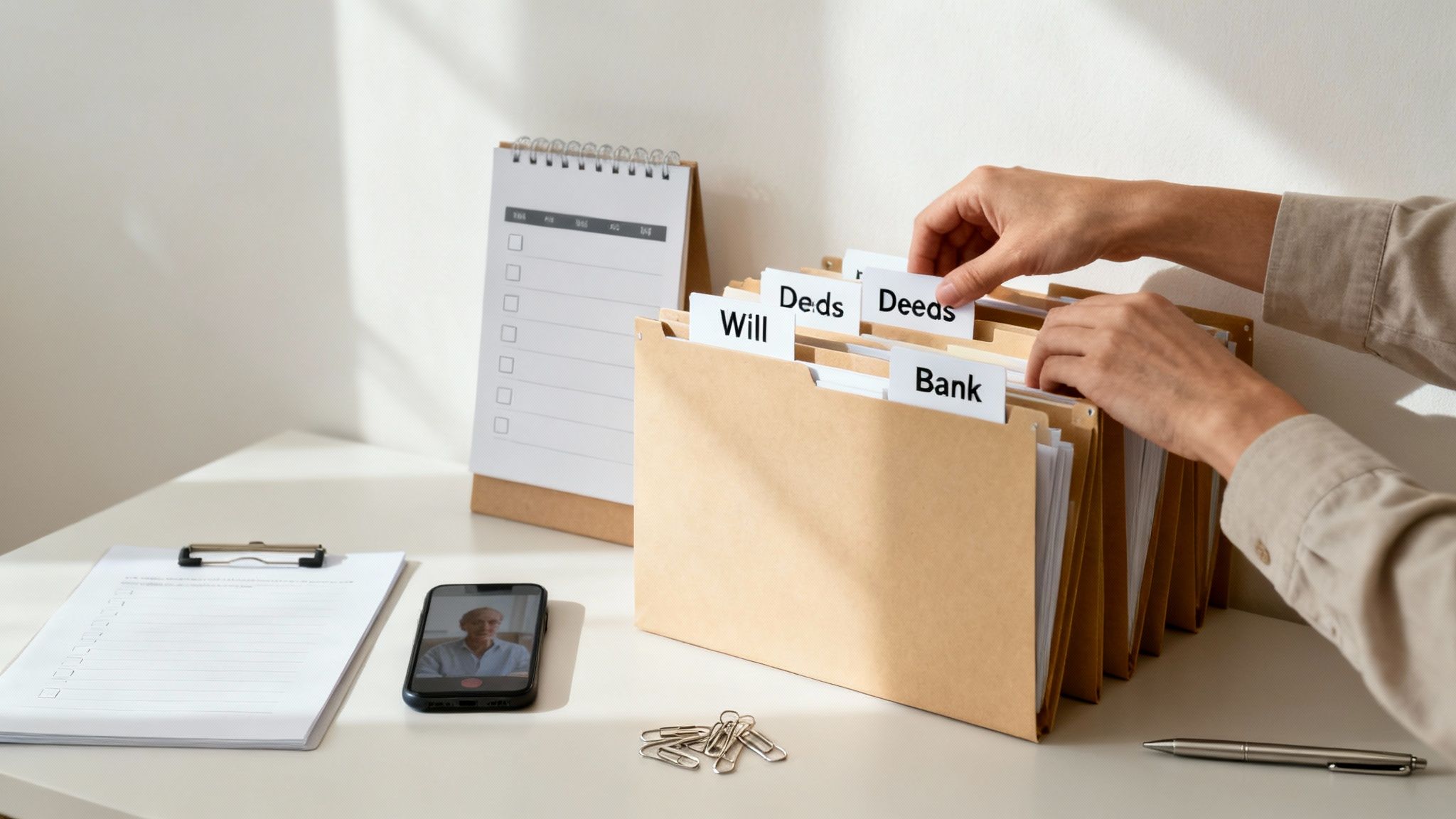 Financial documents and a calculator on a desk, representing proactive management of probate costs.
