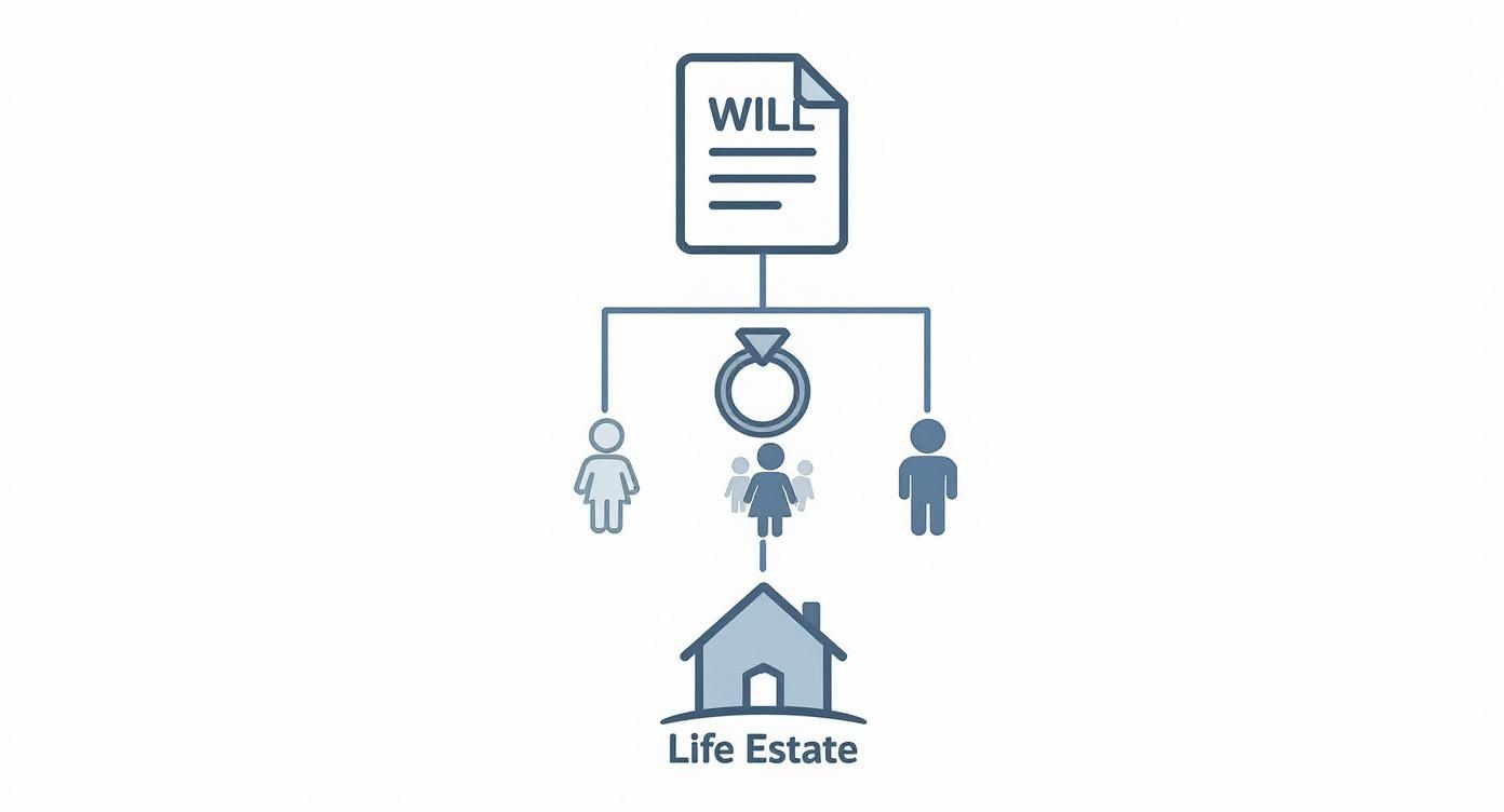 Infographic about estate planning for blended families