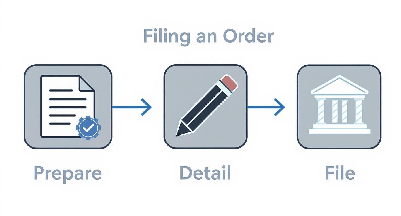 Infographic about filing a protective order in texas