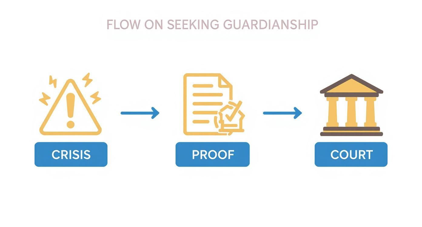 Infographic about what is temporary guardianship