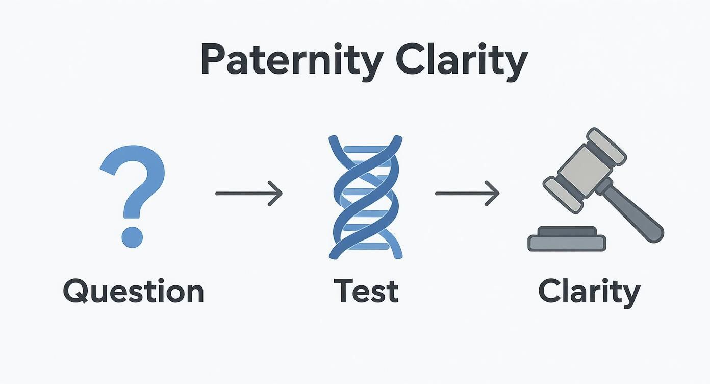 Infographic about paternity test in dallas
