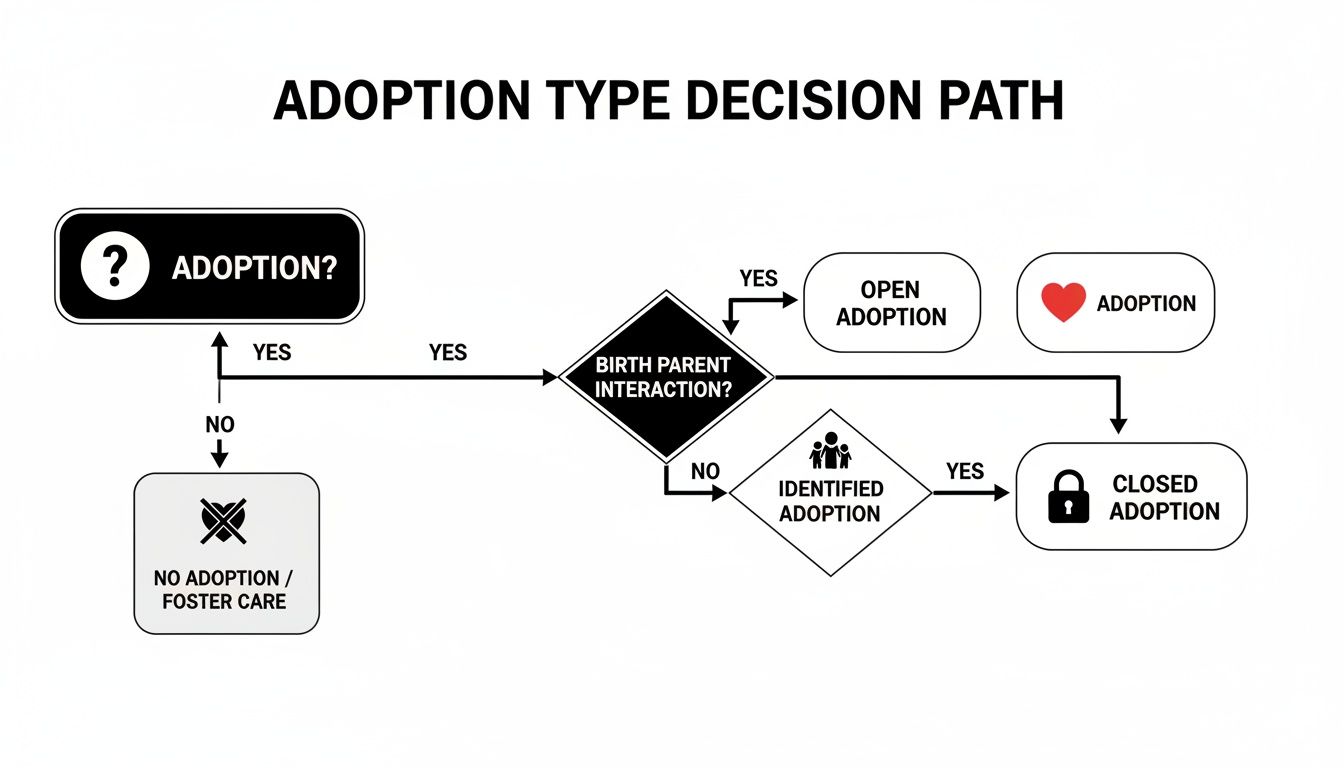 Infographic about adoption open vs closed