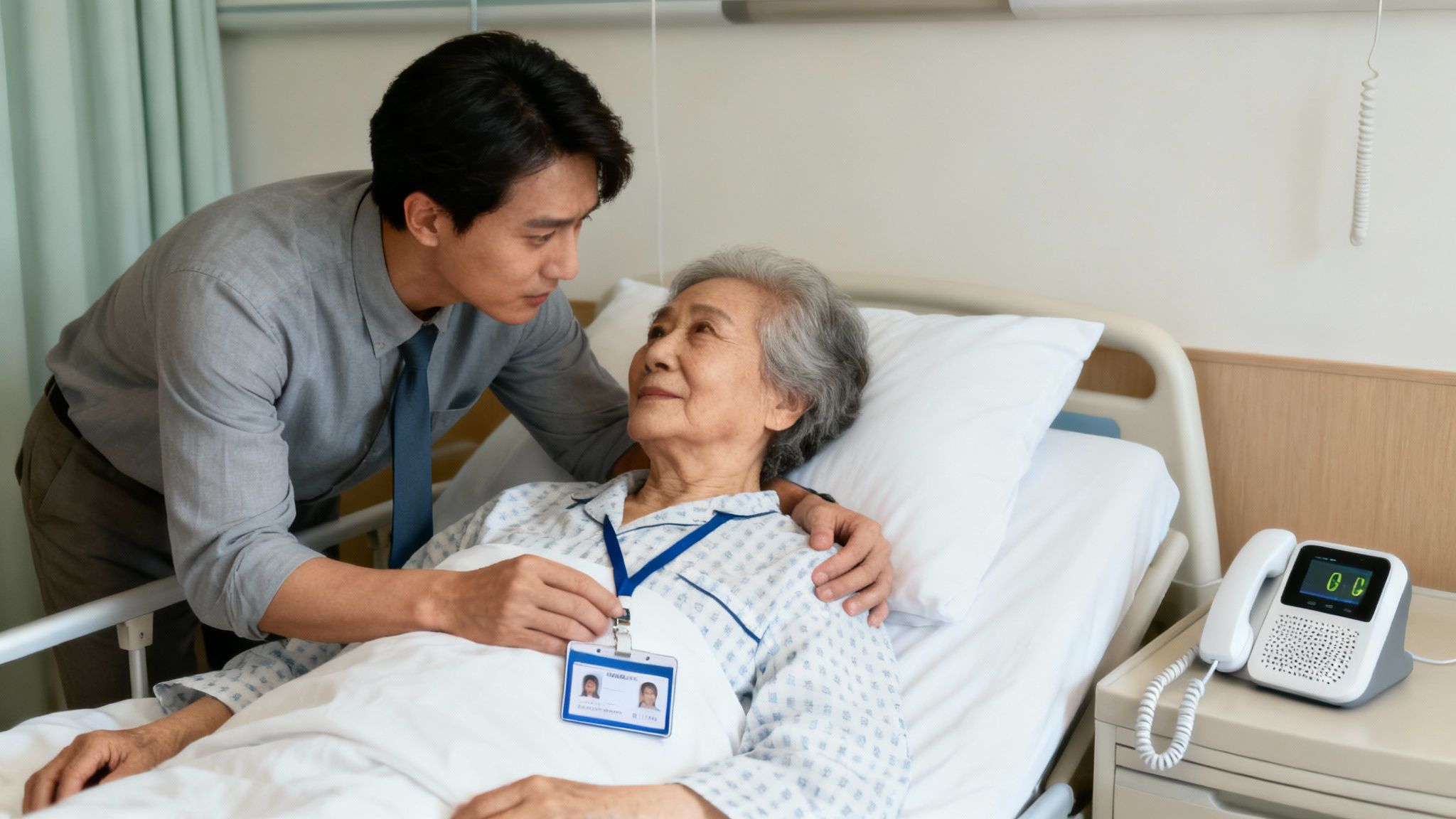 A legal document being reviewed by a family.