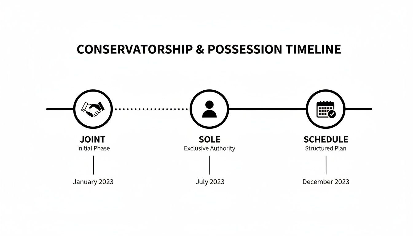 Infographic about texas custody laws unmarried parents