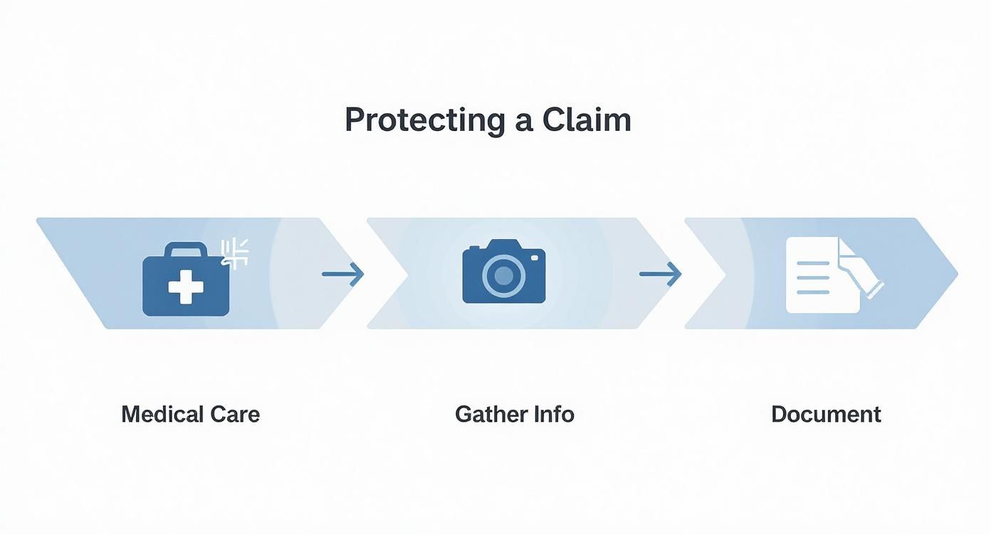 Infographic about how to negotiate personal injury settlement