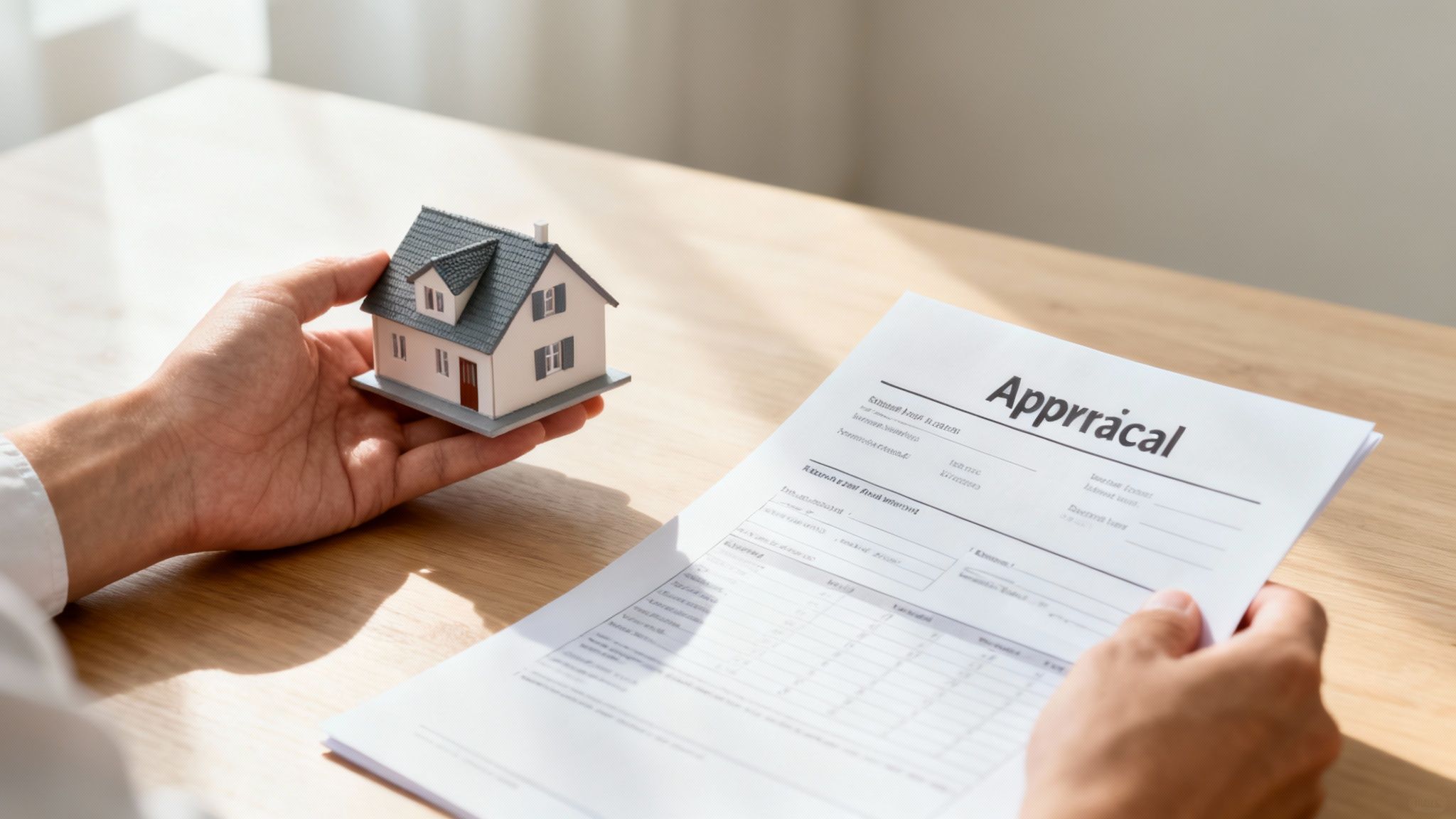 A modern home with a manicured lawn under a clear sky, symbolizing real estate assets in a divorce.
