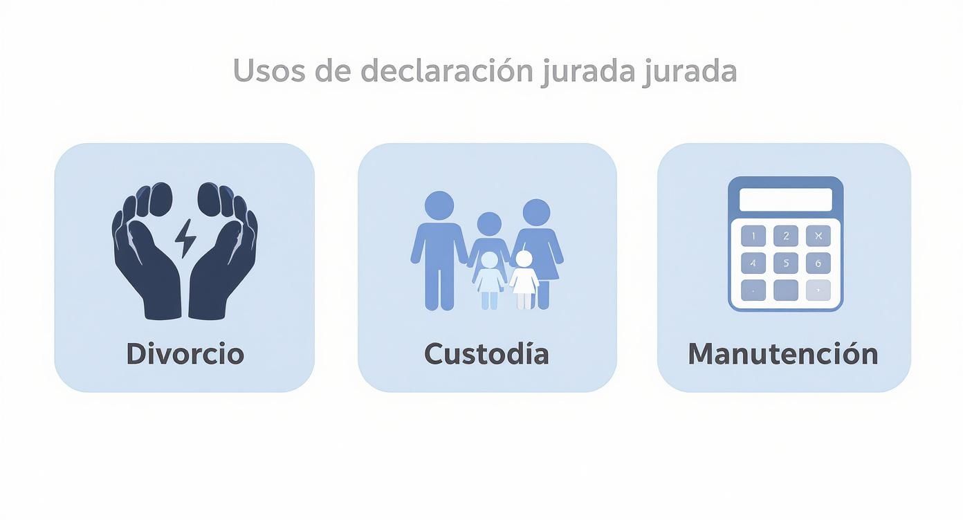 Infographic about que es una declaracion jurada