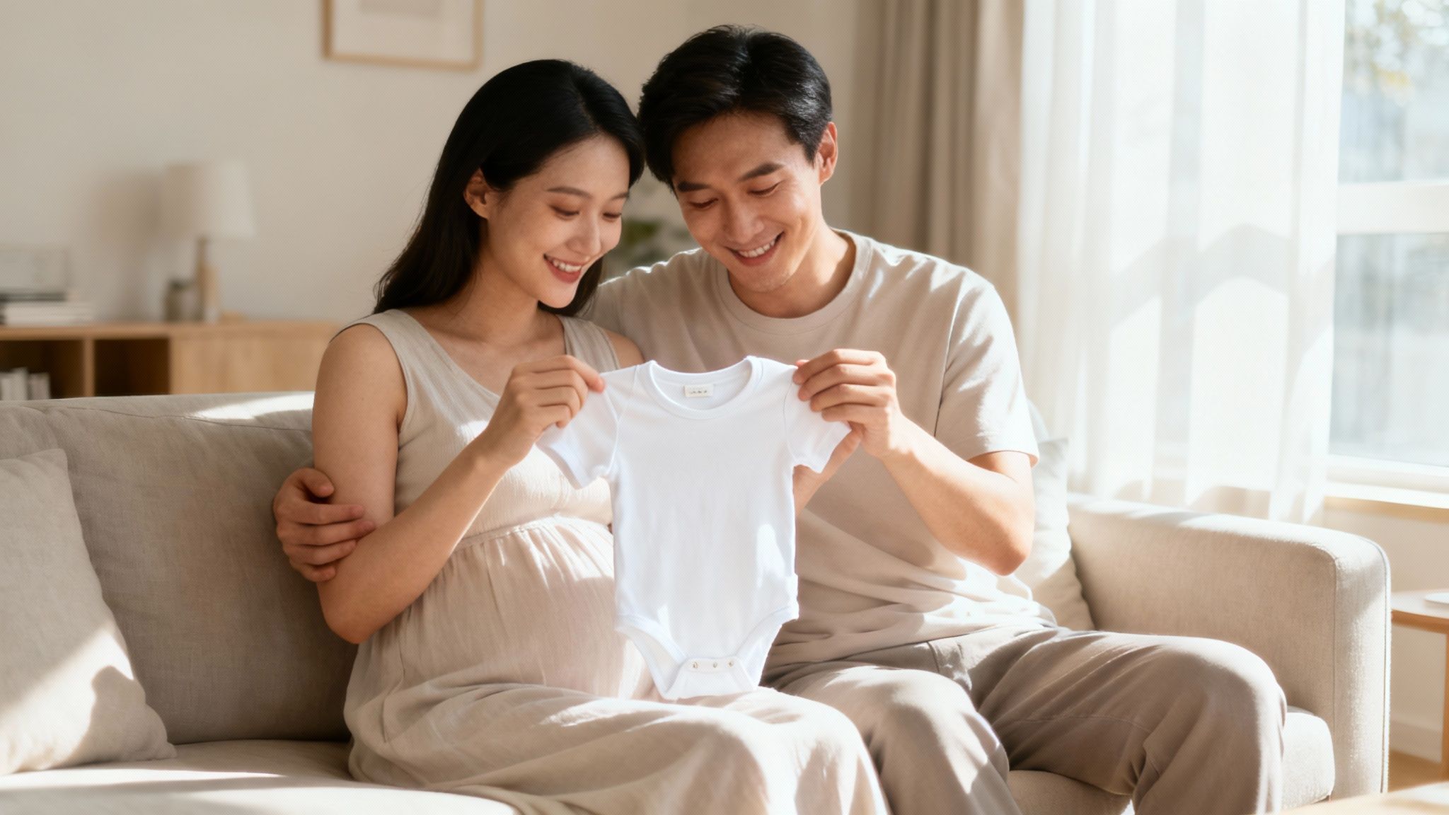A loving family holding hands and walking together.