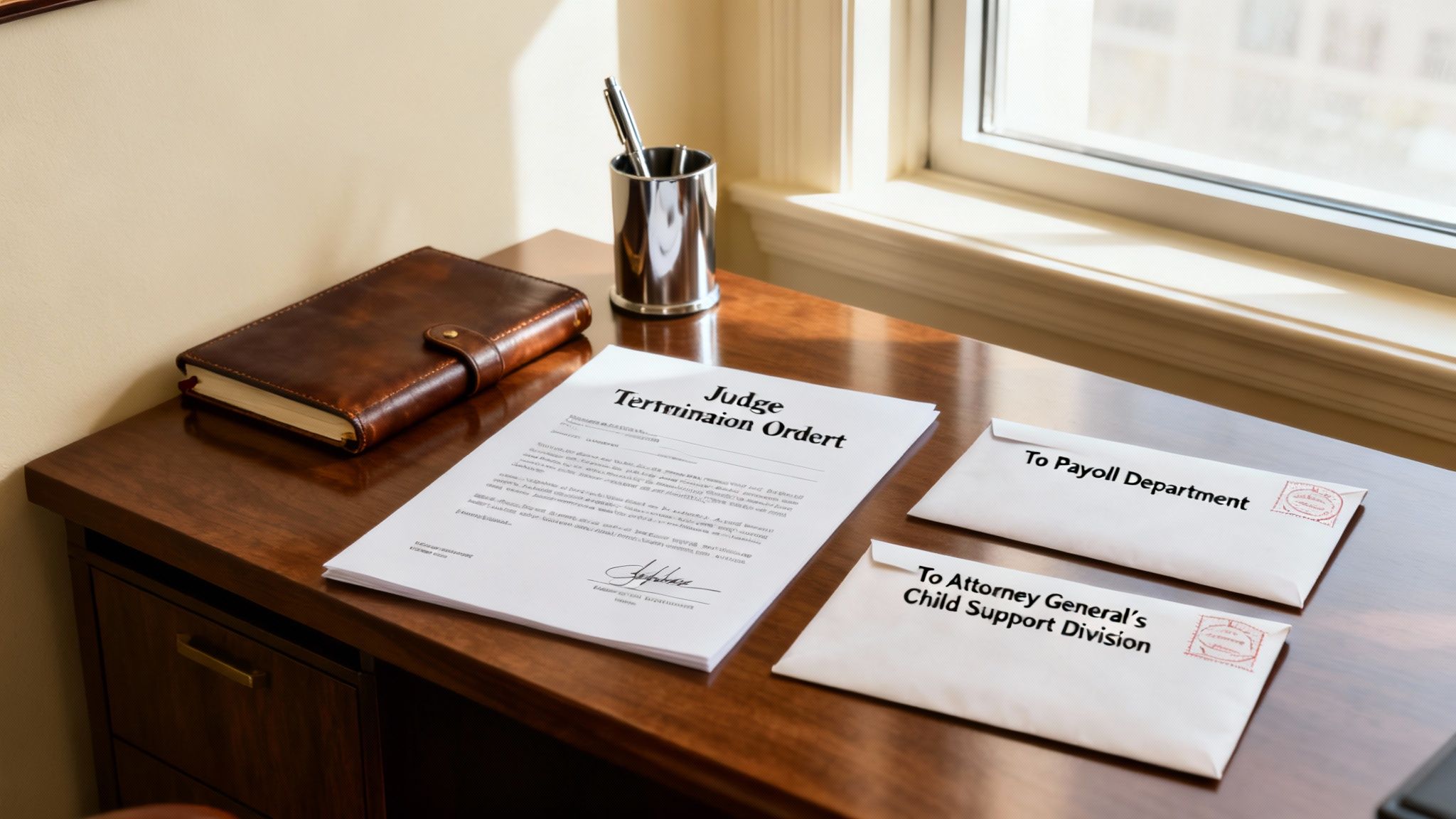A person's hands holding a signed legal document, symbolizing the end of a process.