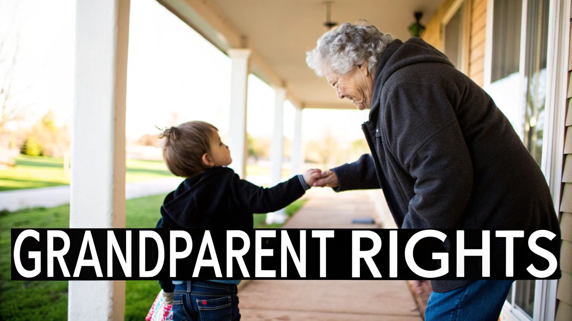 A grandparent holds their grandchild's hand, symbolizing the precious bond they share.