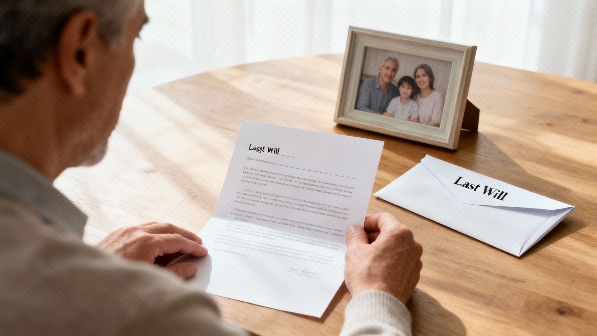 A family reviewing estate planning documents with a lawyer.