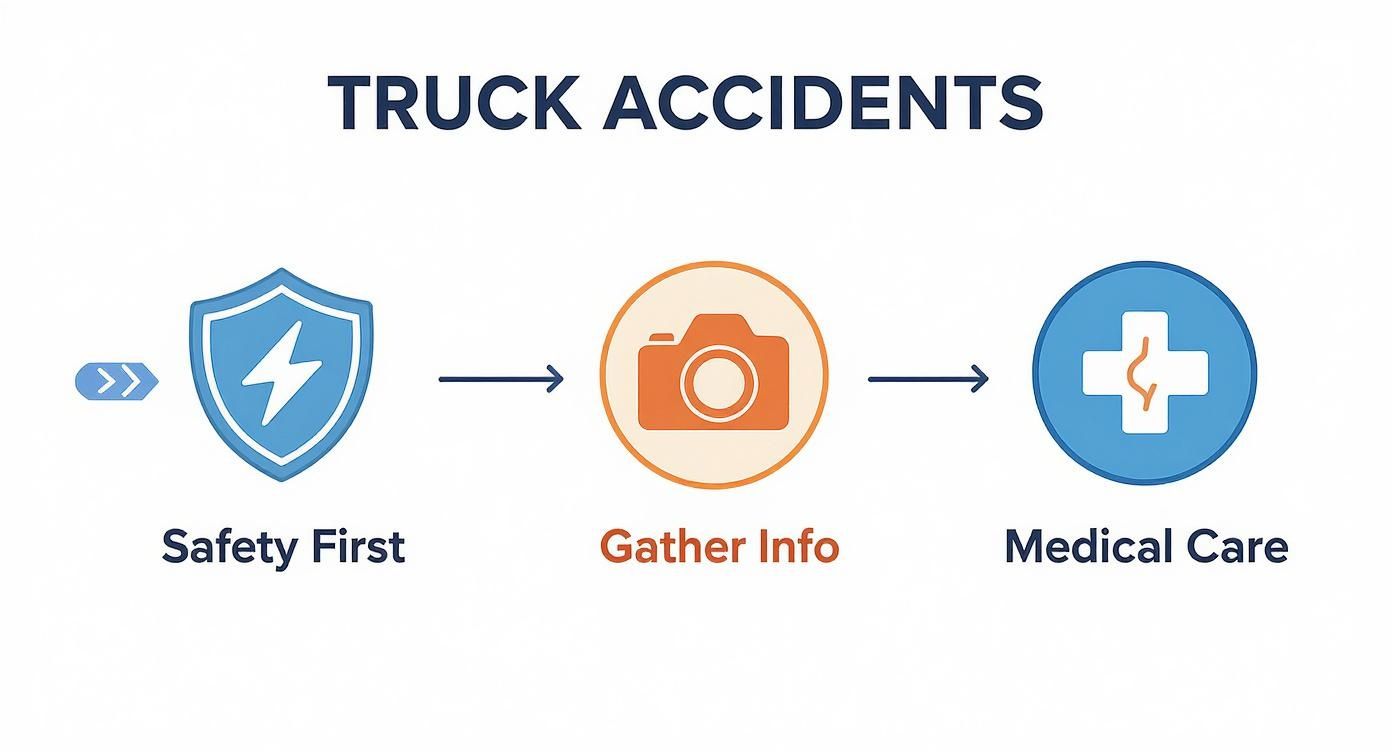 Infographic about truck accident claims