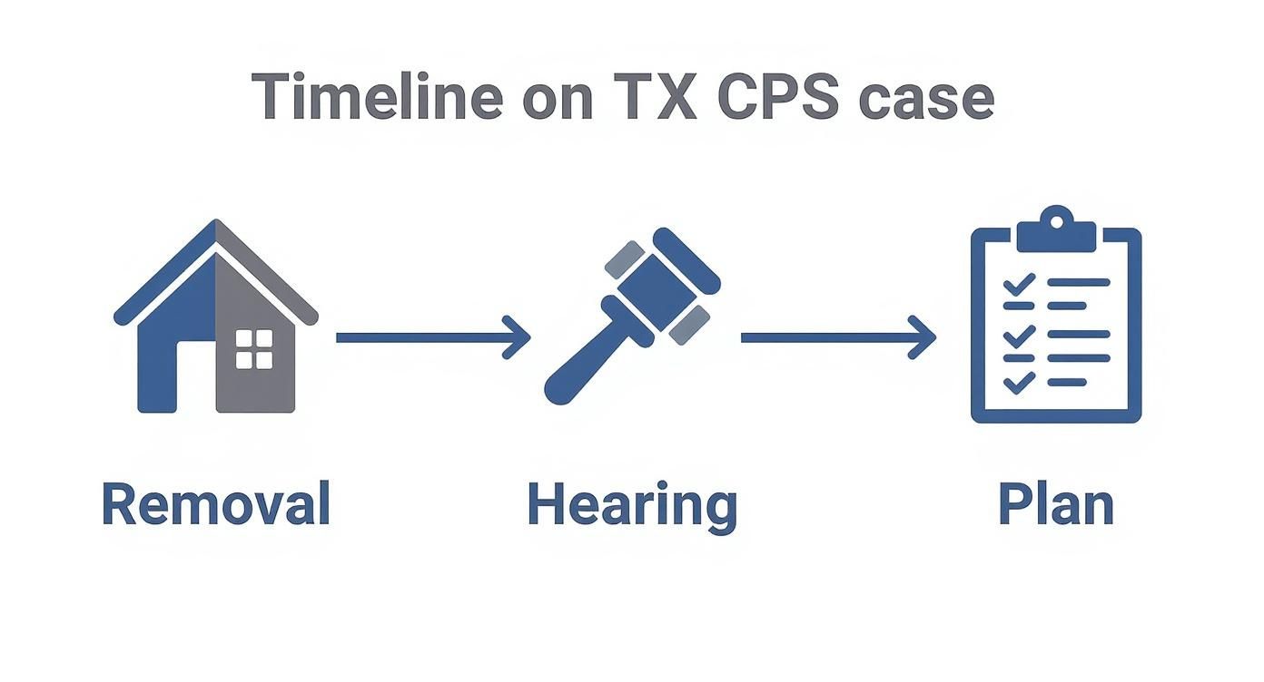 Infographic about parental rights termination in texas