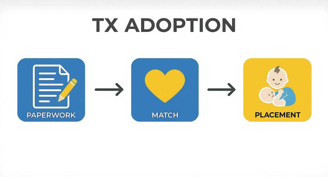 Infographic about newborn adoption texas