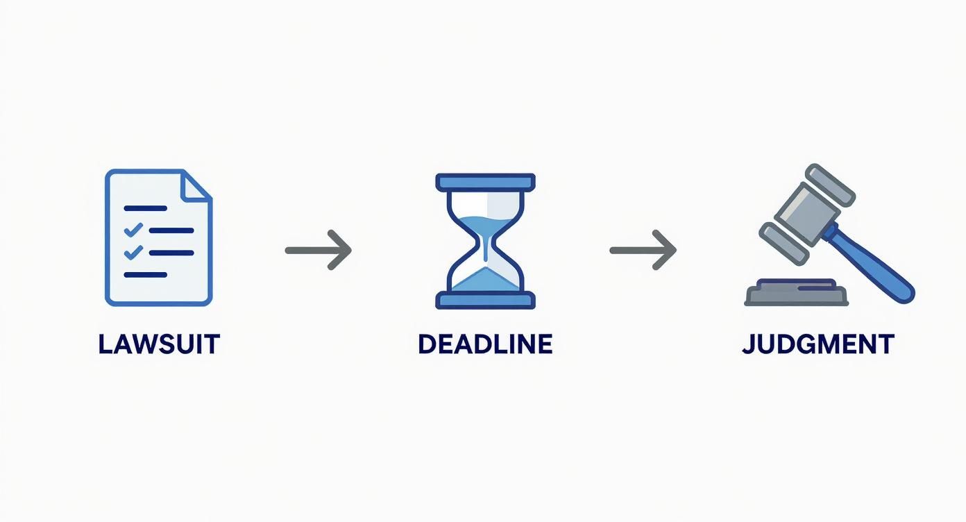 Infographic about default judgment texas