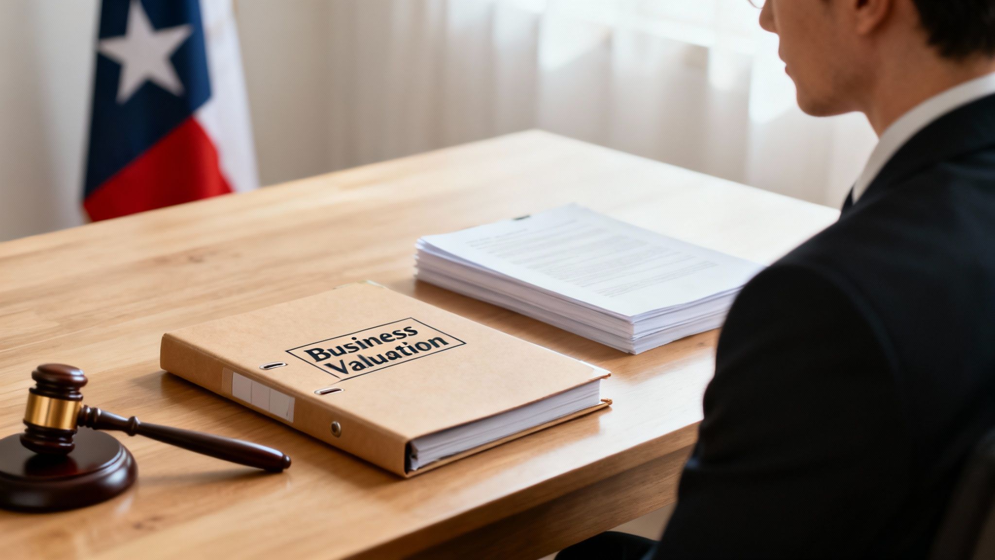 A person reviewing complex financial documents at a desk, looking concerned.
