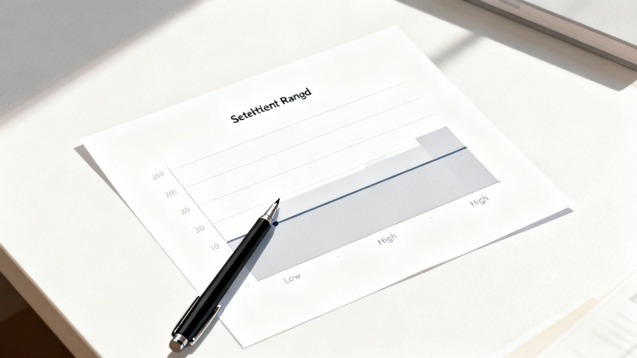 What are the potential outcomes and realistic settlement/verdict ranges?