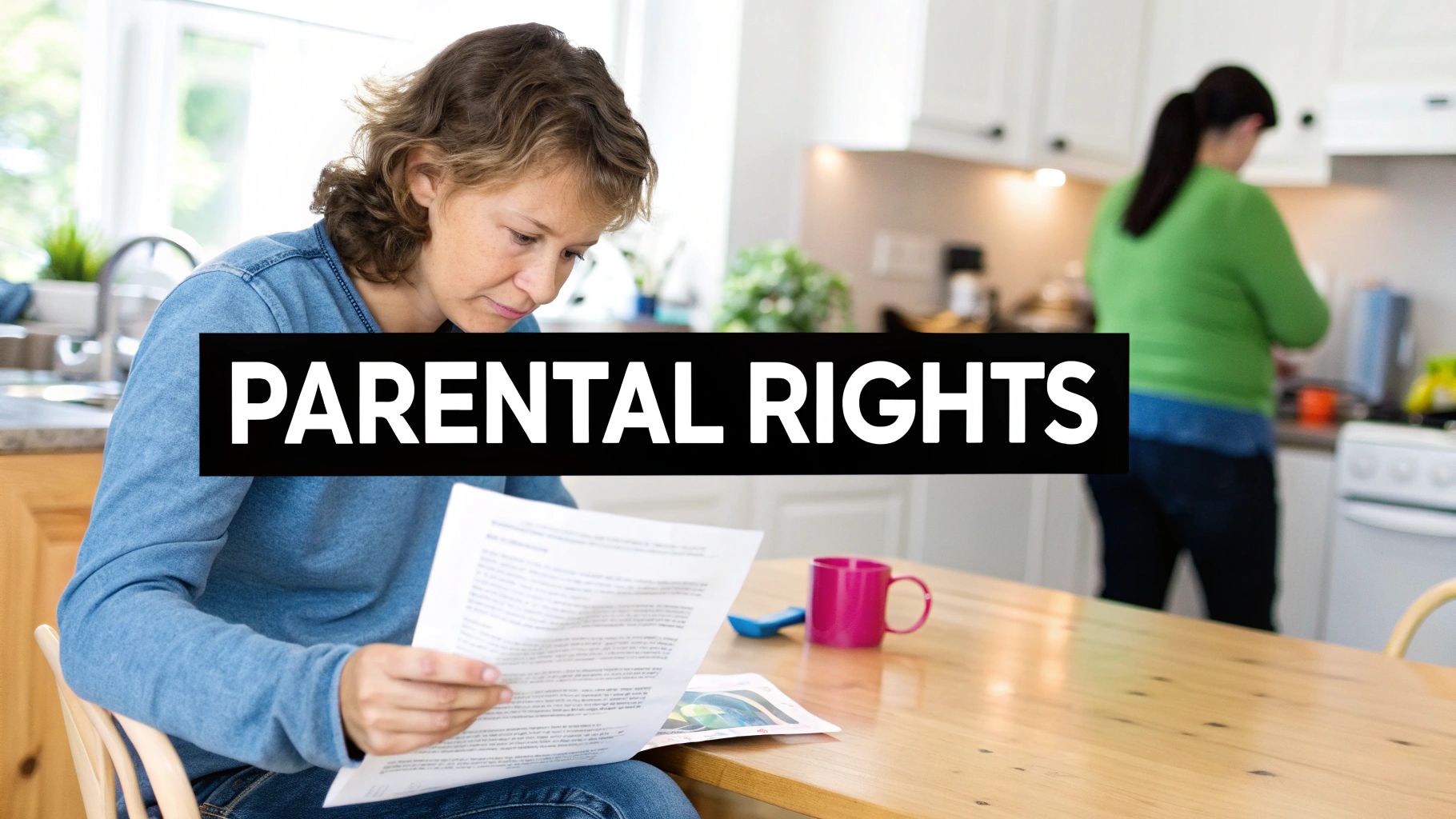 A concerned parent holding their child's hand, conveying a sense of protection and worry.