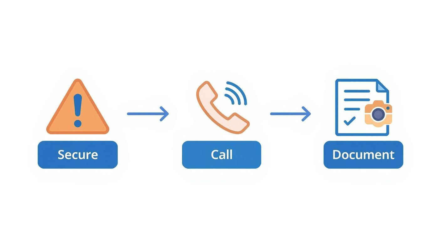 Infographic about what to do after truck accident
