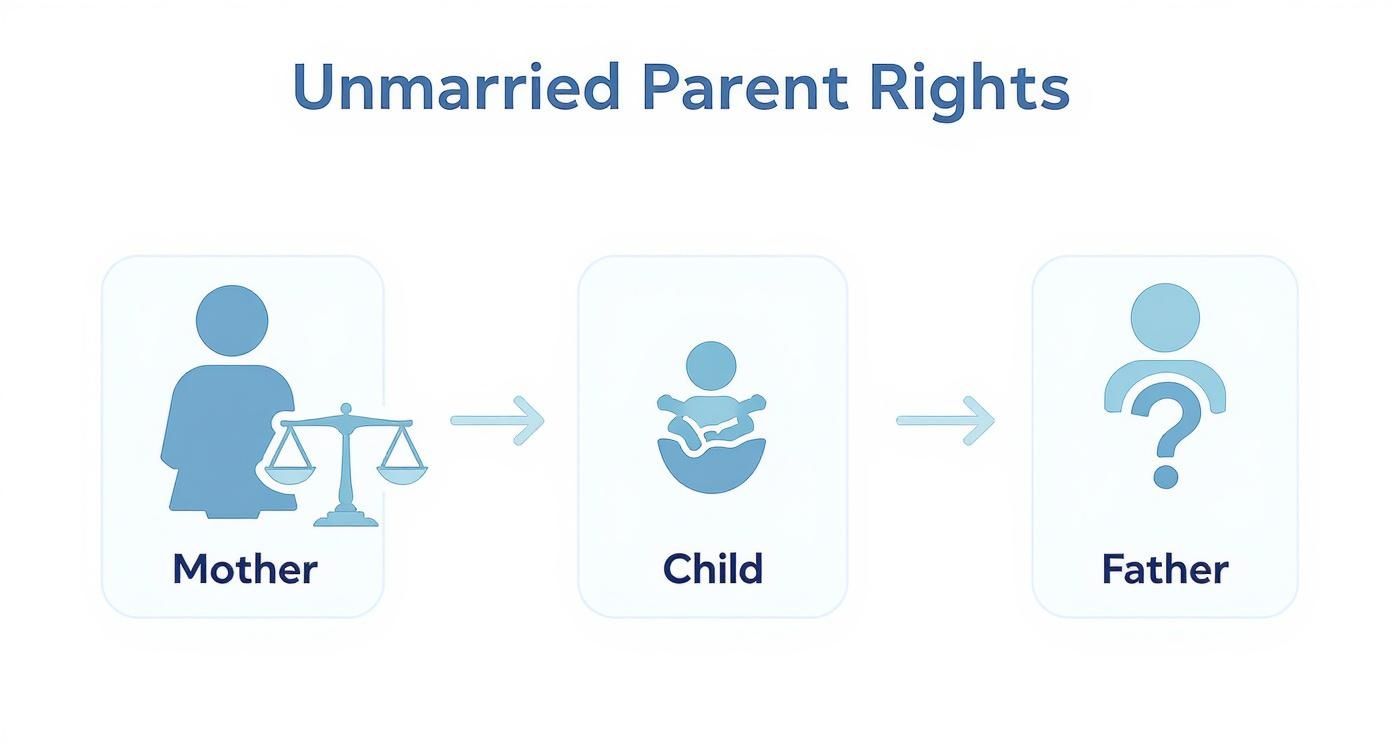 Infographic about texas custody laws unmarried parents