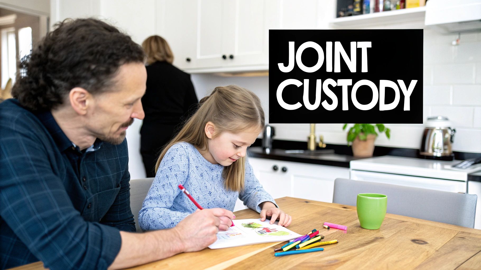 A mother and father smiling while holding their young child's hands and walking.