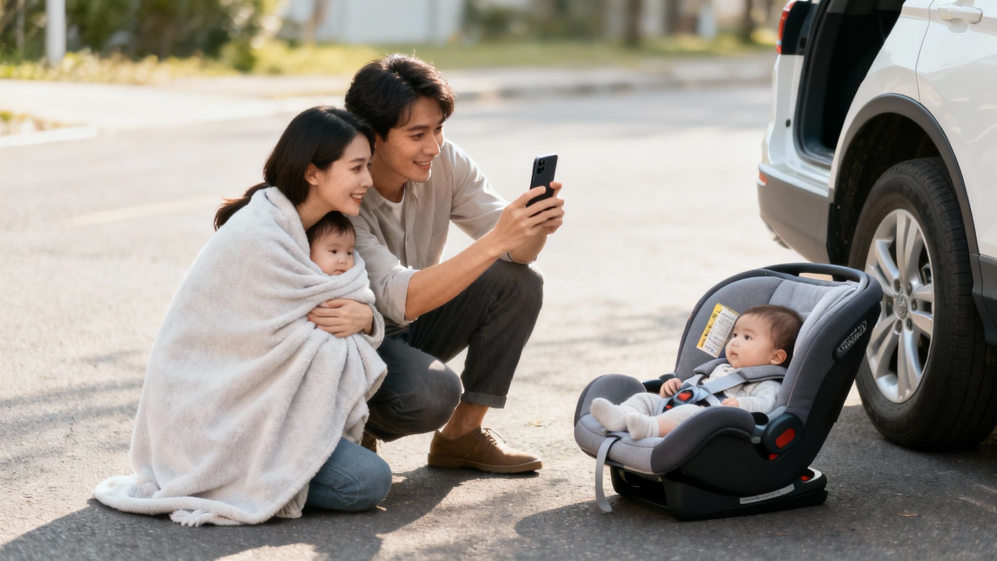 A healthcare professional gently examines a young child in a clinical setting.