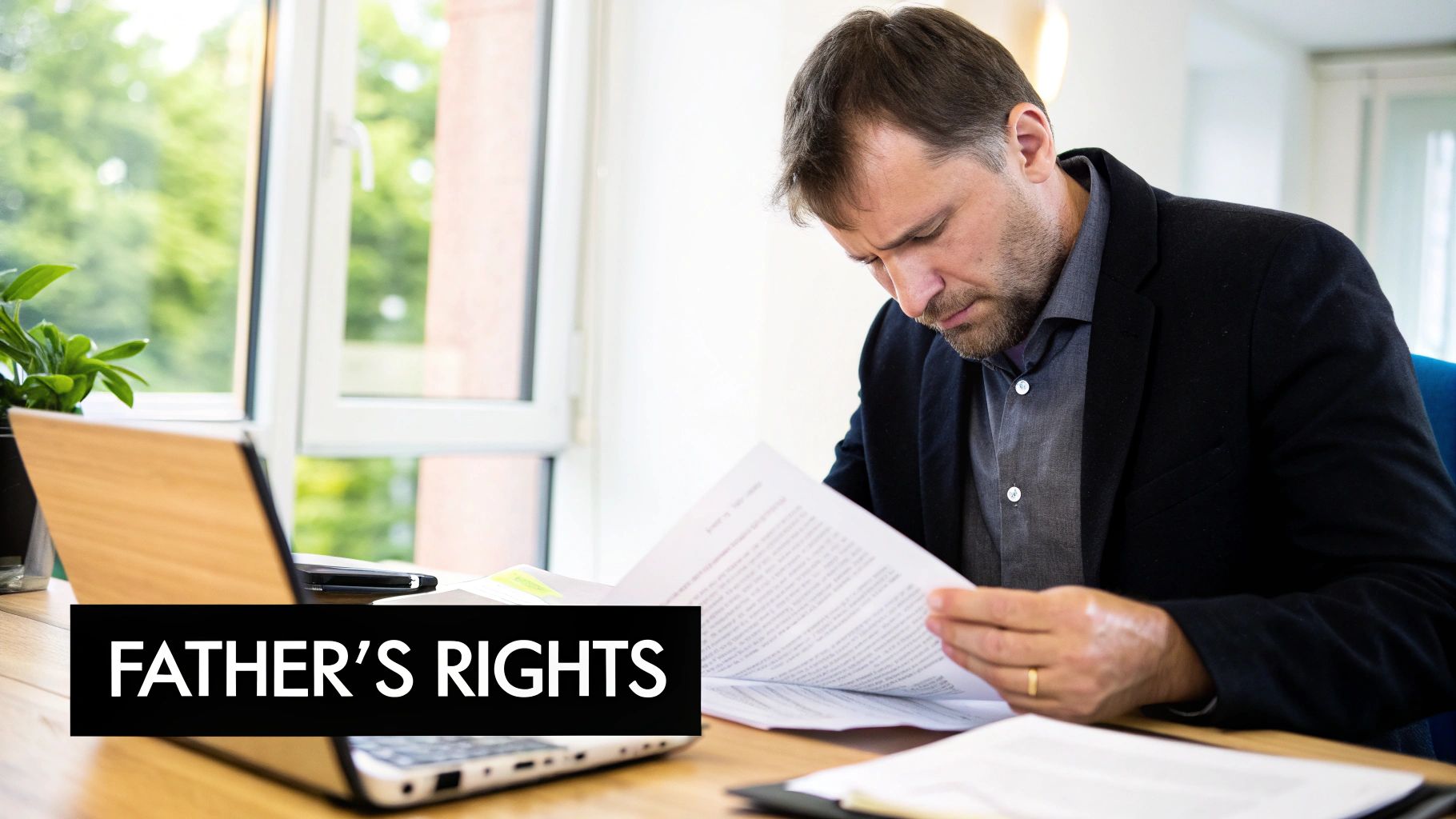 A father and his young child sharing a happy moment outdoors