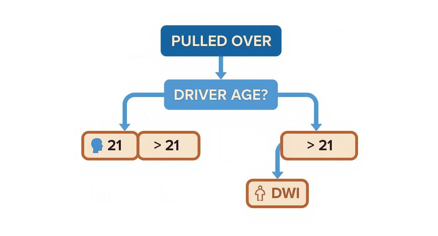 Infographic about difference between dwi and dui