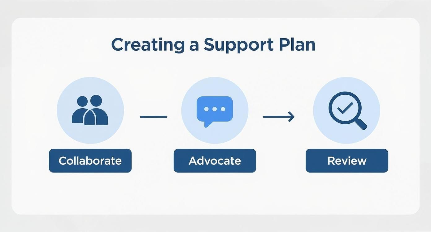 Infographic about behavior support plan
