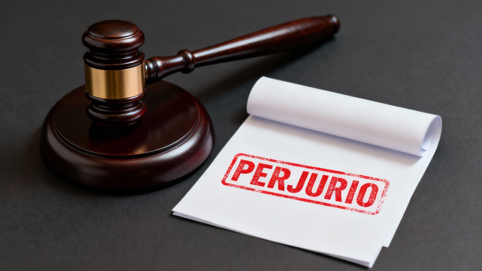 Juez con mazo en la corte, simbolizando las graves consecuencias legales