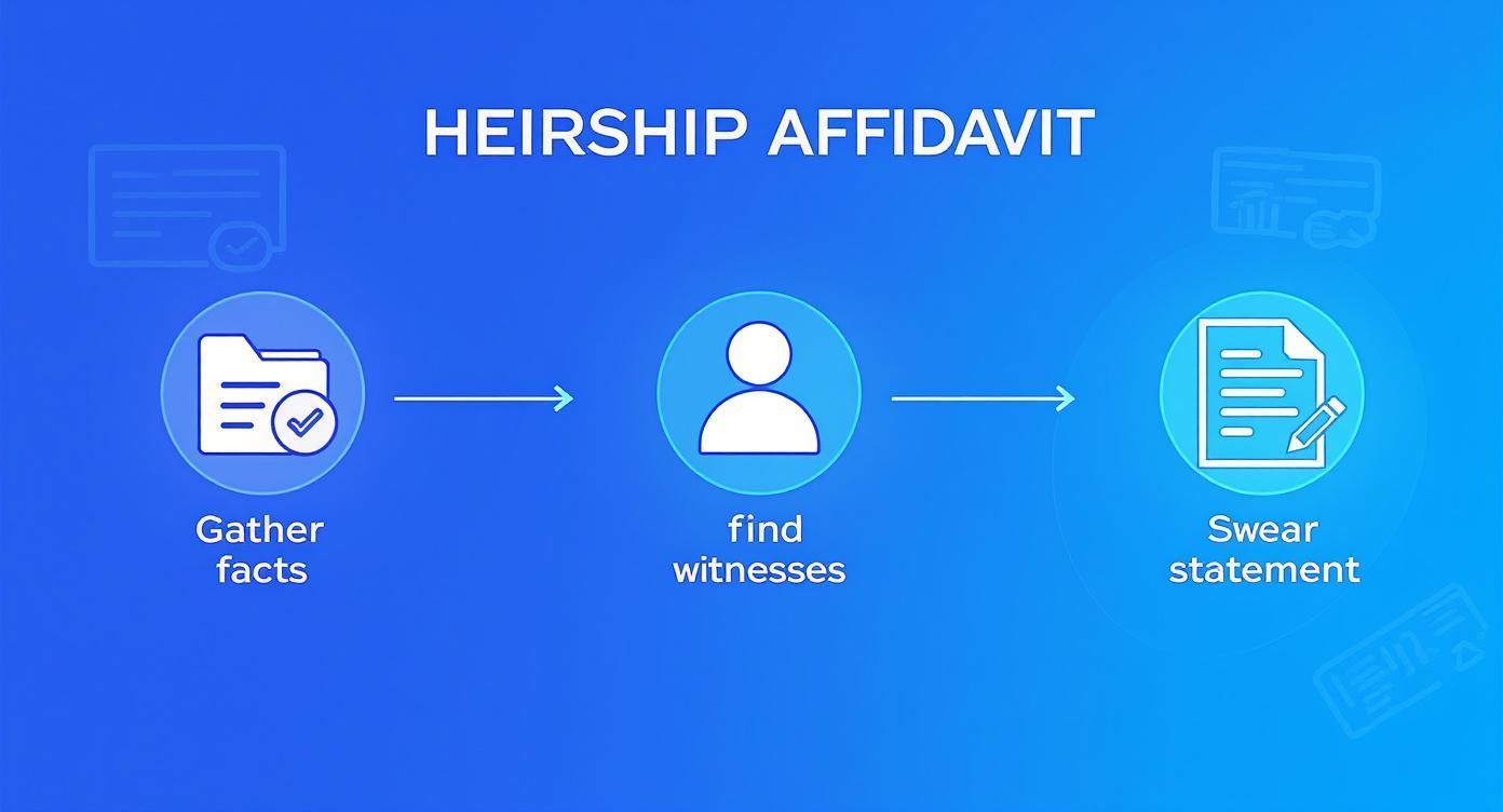 Infographic about affidavit of heirship texas