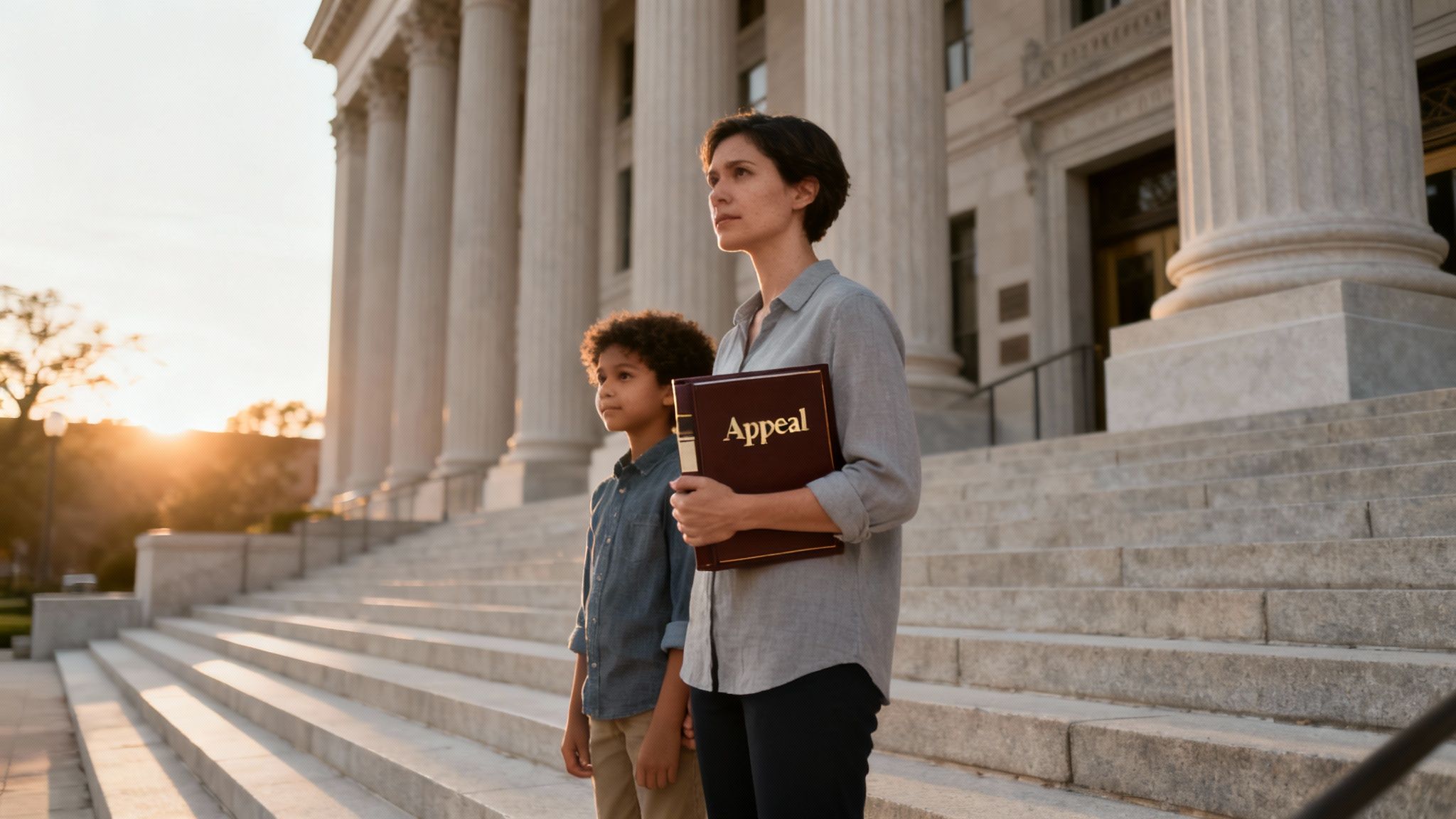 A gavel resting on a law book, symbolizing the legal process of an appeal.