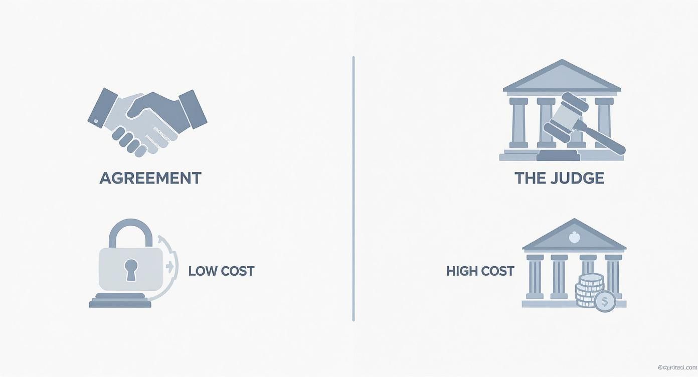 Infographic about mediators in houston texas