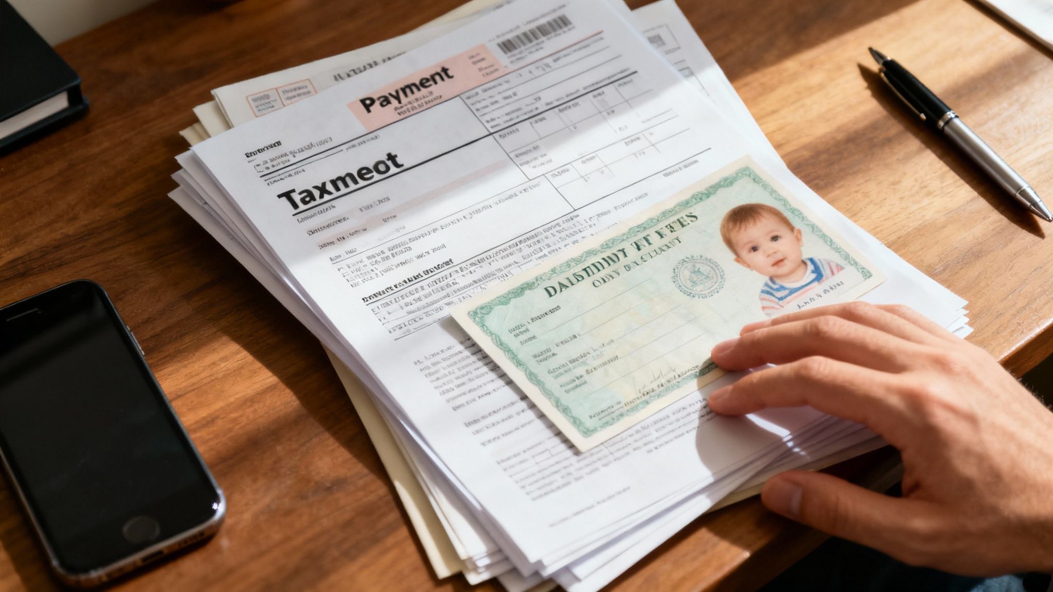 Documentos legales siendo revisados en un escritorio